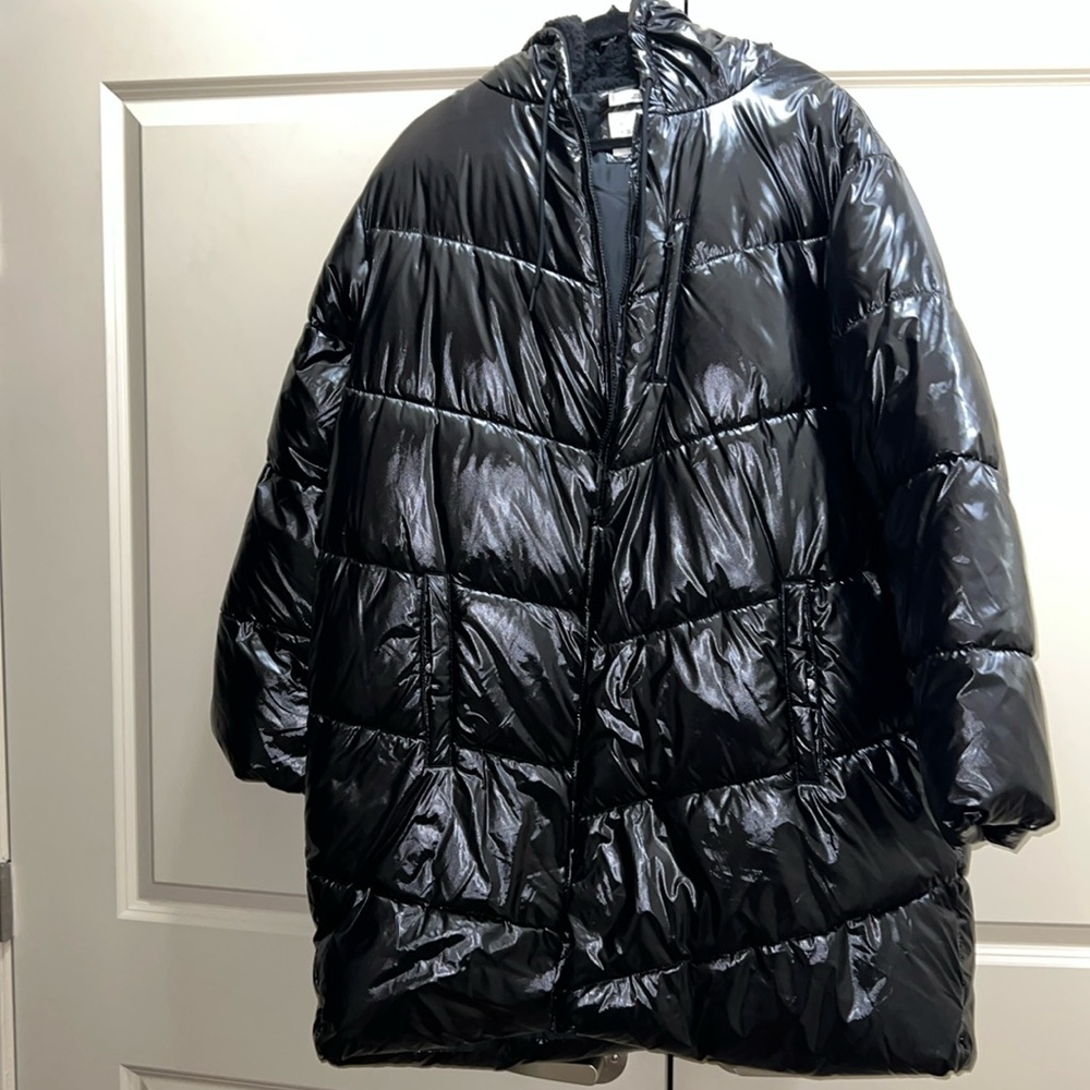 A New Day Black Puffer Jacket Size 2X